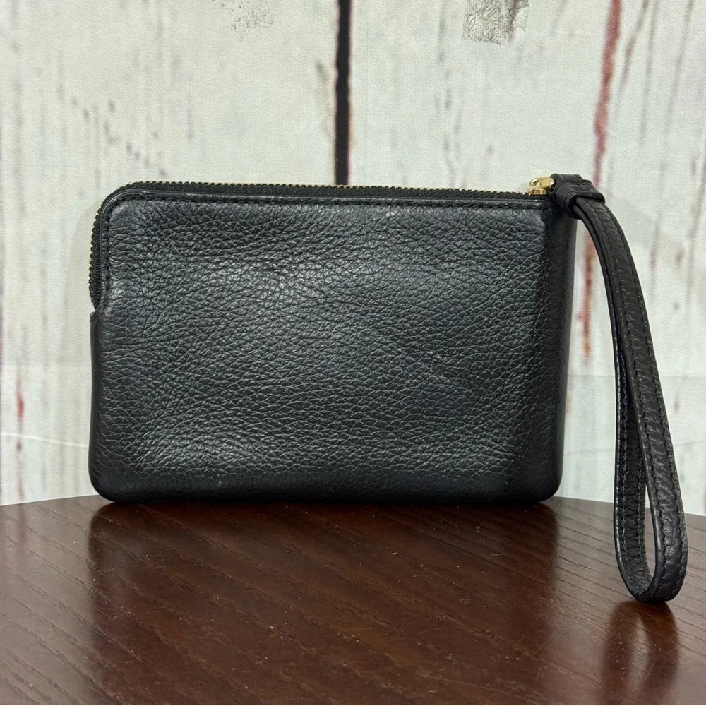 Coach “Pac-Man” “Game Over” limited edition Black Leather Wristlet